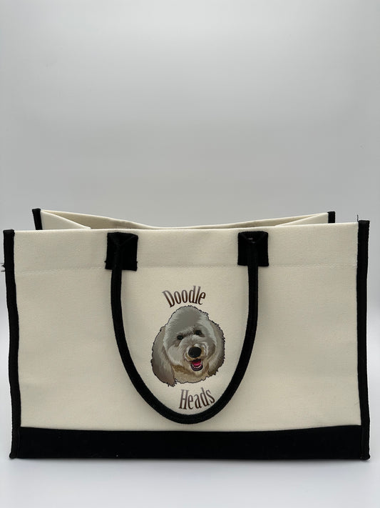 The Medium Tote Bag by Doodle Heads - Carry Your Essentials in Style