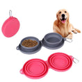 Load image into Gallery viewer, Rubber Foldable Double Bowl, Pet Feeding Bowl, Dog Bowls, Cat Bowls, Pet Supplies, Double Pet Bowl, Foldable Pet Bowl, Portable Pet Bowl, Pet Travel Bowl, Collapsible Pet Bowl, Pet Feeding Solution, Durable Pet Bowl, Space-Saving Pet Bowl, Pet Mealtime, Dog Feeding Bowl, Cat Feeding Bowl, Pet Bowls for Travel, Portable Dog Bowl, Portable Cat Bowl, Easy-to-Clean Pet Bowl
