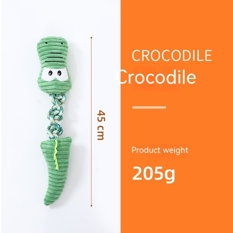 Pet Dog Toy Animal Shape Large Dog Toy, Crocodile, elephant, giraffe, little dinosaur, calf, Little Fox nibbling toys, Polyester Pet Toys