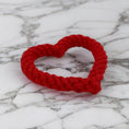 Load image into Gallery viewer, Valentine Heart Doodle Heads Rope Chew Toy

