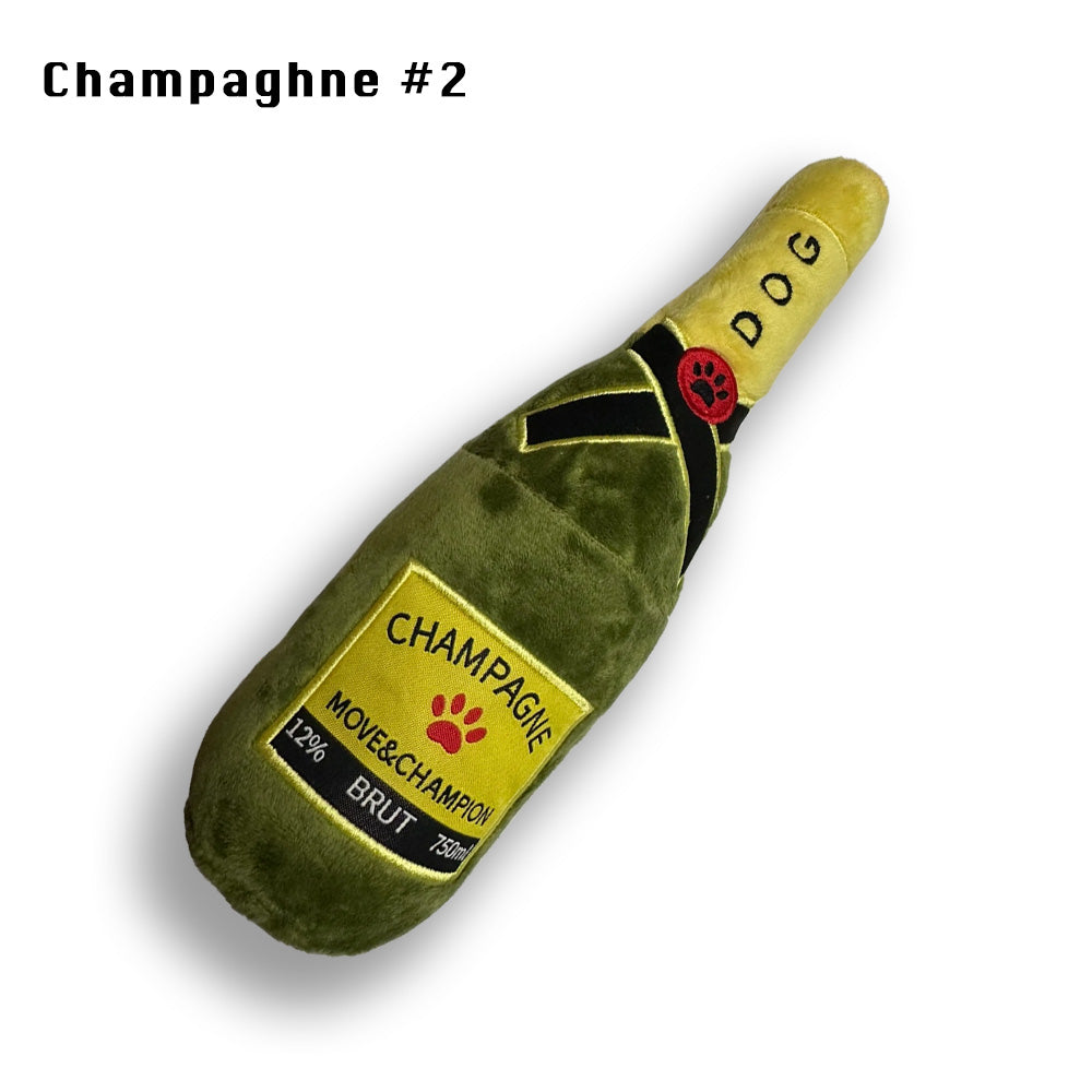 Champagne bottle dog toy best sale