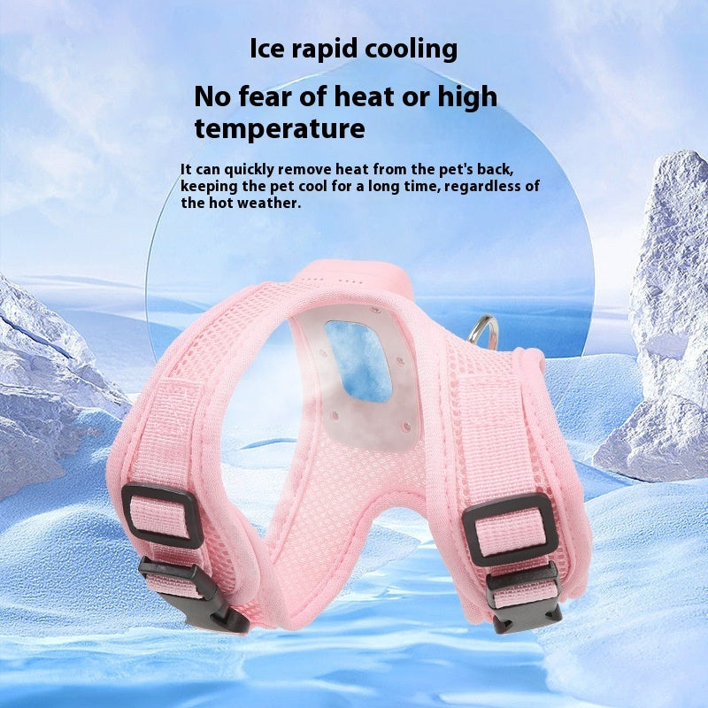 Cooling Dog Vest, Dog Harness, Pet Cooling Vest, Breathable Dog Harness, Air Conditioner Pet Vest, Dog Chest Strap, Pet Cooling Products, Dog Cooling Vest Harness, Air Conditioner Dog Harness, Breathable Pet Harness, Dog Cooling Harness, Pet Chest Strap, Dog Harness with Air Conditioning