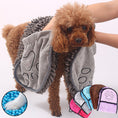 Load image into Gallery viewer, Dogs Cats Towels Super Absorbent Dog Bathrobe Microfiber Bath Towels Quick-Drying Cat Bath Towel For Pets Towel Dog Towels Pet Products
