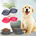 Load image into Gallery viewer, Rubber Foldable Double Bowl, Pet Feeding Bowl, Dog Bowls, Cat Bowls, Pet Supplies, Double Pet Bowl, Foldable Pet Bowl, Portable Pet Bowl, Pet Travel Bowl, Collapsible Pet Bowl, Pet Feeding Solution, Durable Pet Bowl, Space-Saving Pet Bowl, Pet Mealtime, Dog Feeding Bowl, Cat Feeding Bowl, Pet Bowls for Travel, Portable Dog Bowl, Portable Cat Bowl, Easy-to-Clean Pet Bowl
