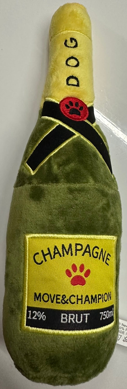 Champagne Squeaky Doodle Chew Toy - Delightful Fun for Your Furry Friend