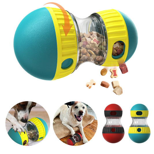 Food Dispensing Dog Toy Tumbler Leaky Food Ball Puzzle Toys Interactive Slowly Feeding Protect Stomach Increase Intelligence Pets Toy Pet Products