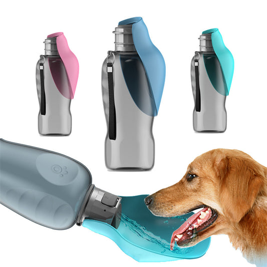 Dogs Water Bottle 800ml Portable High Capacity Leakproof Pet Foldable Drinking Bowl Golden Retriever Outdoor Walking Supplies Pet Products