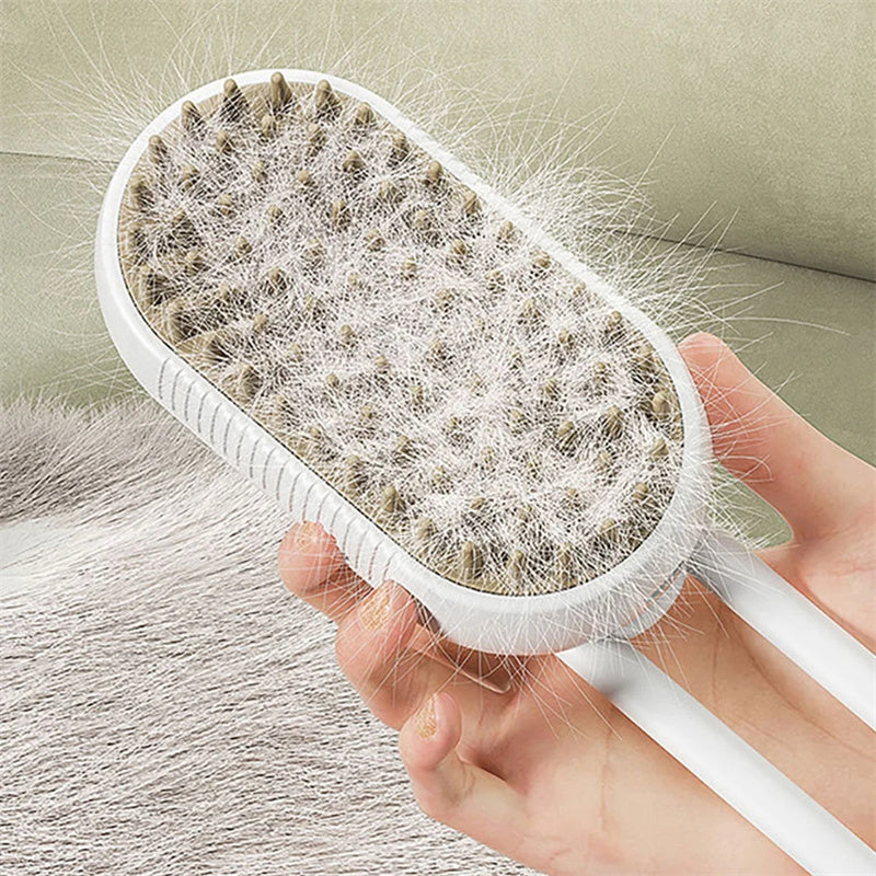 Dog Steam Brush, Cat Steam Brush, 3-in-1 Pet Grooming Comb, Electric Spray Pet Brush, Pet Grooming Tool, Dog Grooming Brush, Cat Grooming Brush, Pet Massage Brush, Hair Removal Comb, Pet Grooming Products, Steamy Dog Brush, Electric Pet Brush, Pet Hair Removal