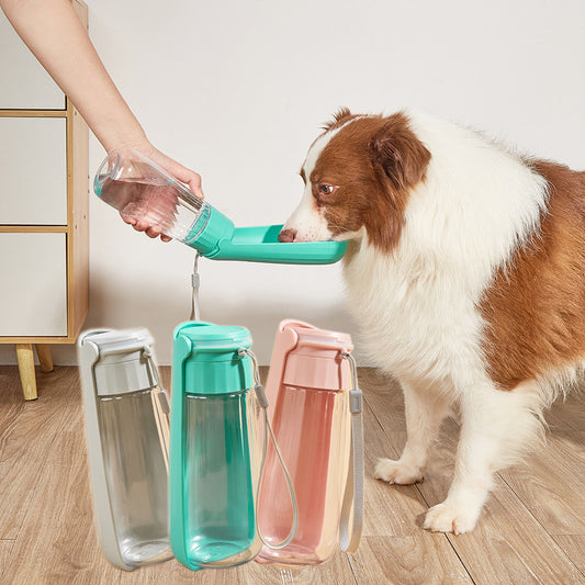 Pet Water Cup Outdoor Portable Folding Dog Water Bottle 450ml & 550ml Large Capacity Medium To Large Dog Drinking Bottle